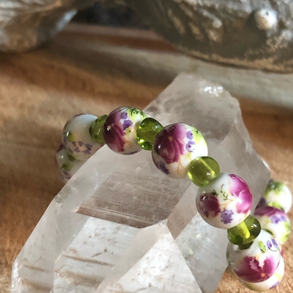 COPY - Porcelain floral bracelet - Picture 2 of 5